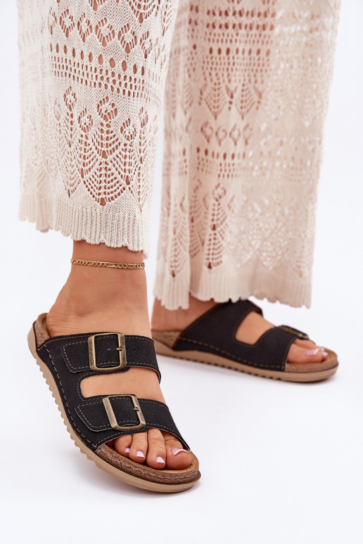 Pantofole da donna Inblu preventivo AA000068 colore nero