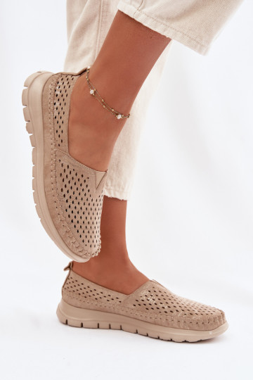 con elementi traforati  mocassini da donna Sergio Leone MK099H colore dorato