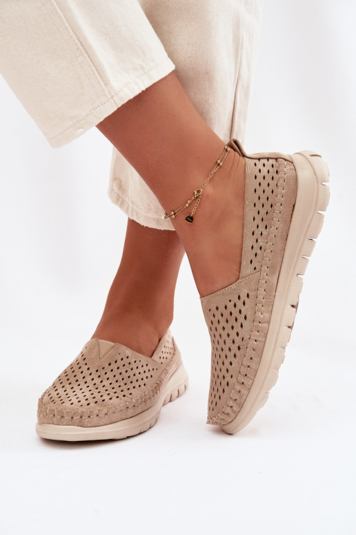 con elementi traforati  mocassini da donna Sergio Leone MK099H colore dorato