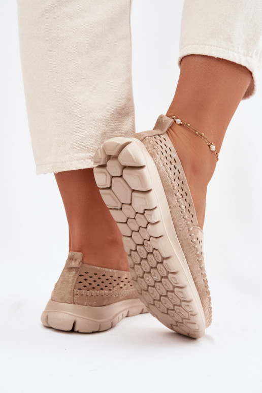 con elementi traforati  mocassini da donna Sergio Leone MK099H colore dorato