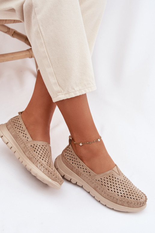 con elementi traforati  mocassini da donna Sergio Leone MK099H colore dorato