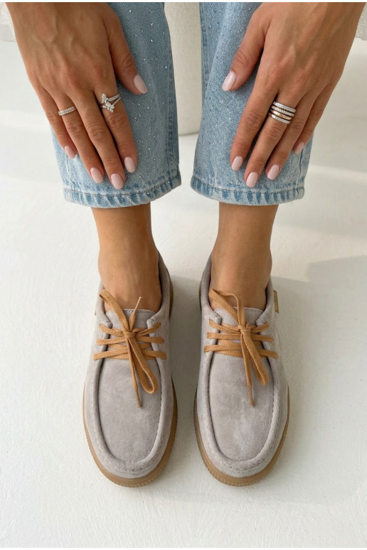 scarpeAbilitatoturalnego dalla pelle scamosciatau Vinceza 95391 beige