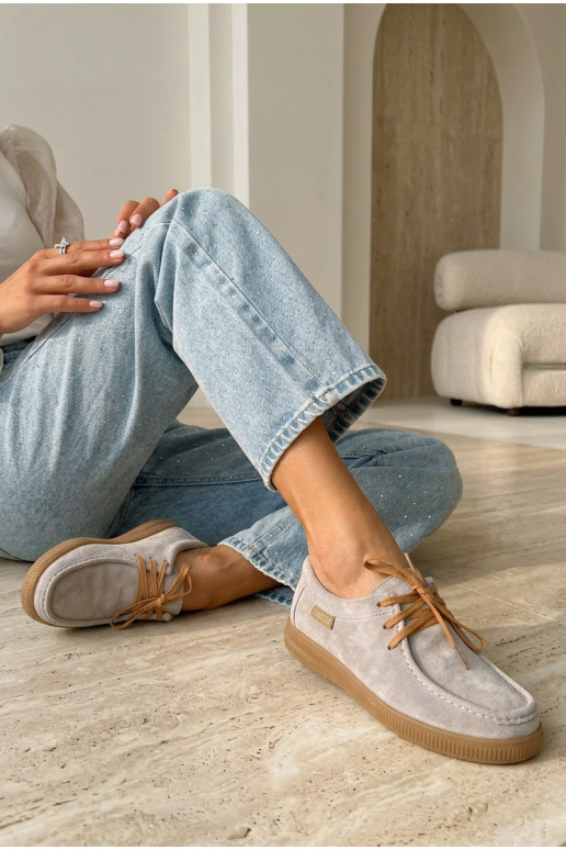 scarpeAbilitatoturalnego dalla pelle scamosciatau Vinceza 95391 beige