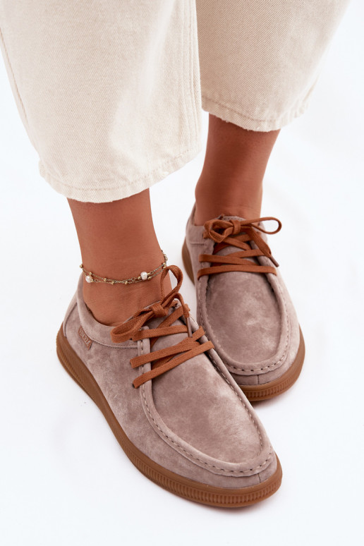 scarpeAbilitatoturalnego dalla pelle scamosciatau Vinceza 95391 beige