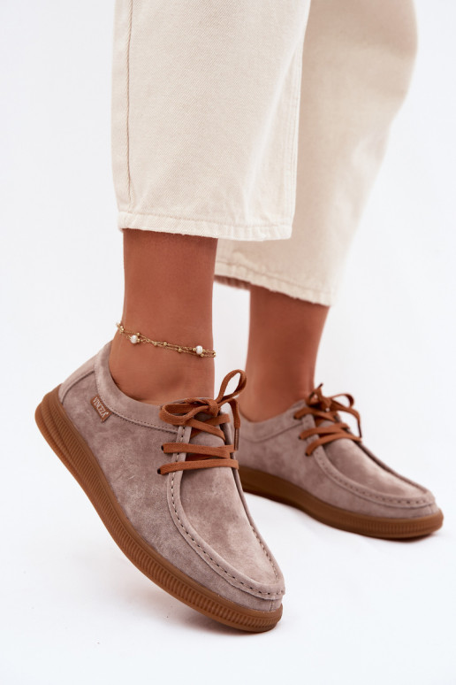 scarpeAbilitatoturalnego dalla pelle scamosciatau Vinceza 95391 beige