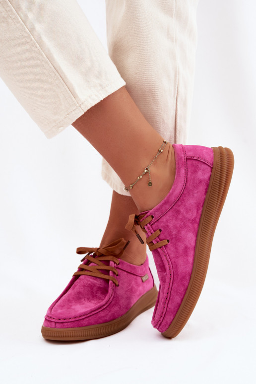 scarpeAbilitatoturalnego dalla pelle scamosciatau Vinceza 95391 colore rosa