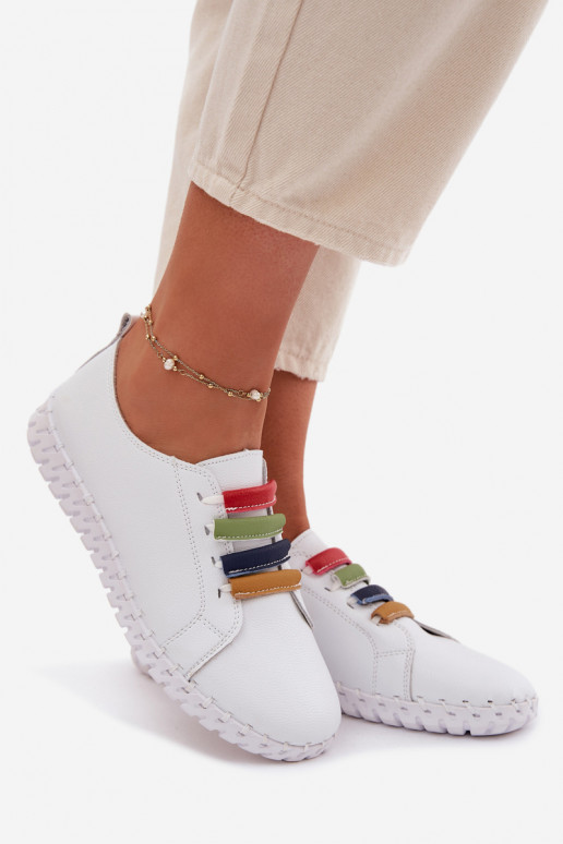 Pelle scarpe Femminile Vinceza 95376 Colore bianco