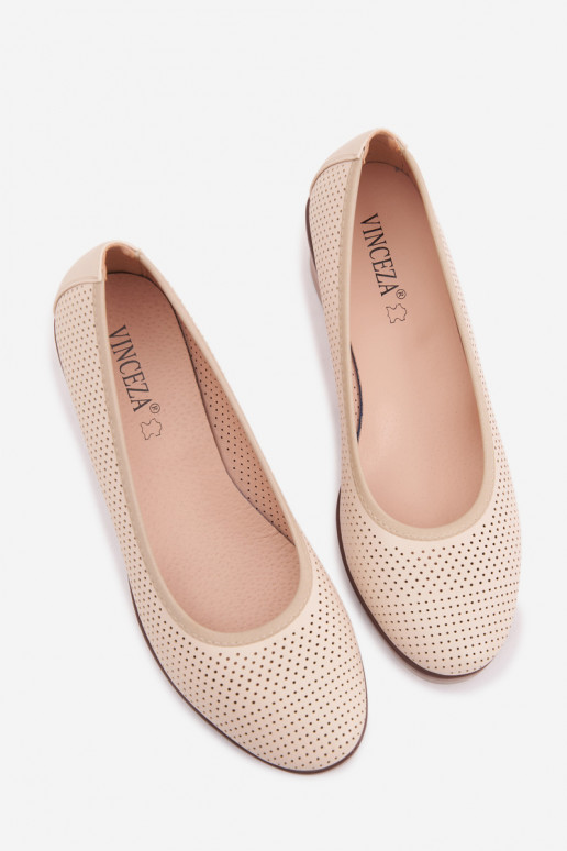 scarpe Femminile con una piattaforma Vinceza 58629 colore avorio