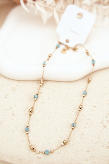 Collana da donnaTurkuGufimi colore coralloikami colore dorato