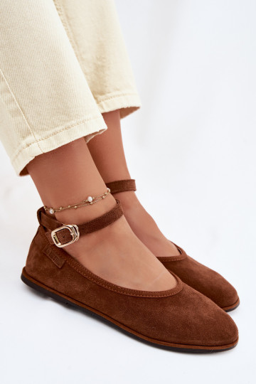 BallerineAbilitatoturalnego dalla pelle scamosciatau Big Star TT274211 colore marrone