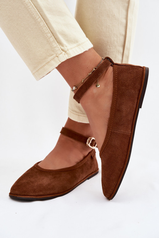 BallerineAbilitatoturalnego dalla pelle scamosciatau Big Star TT274211 colore marrone