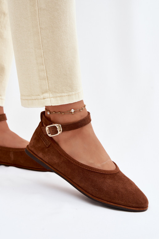 BallerineAbilitatoturalnego dalla pelle scamosciatau Big Star TT274211 colore marrone