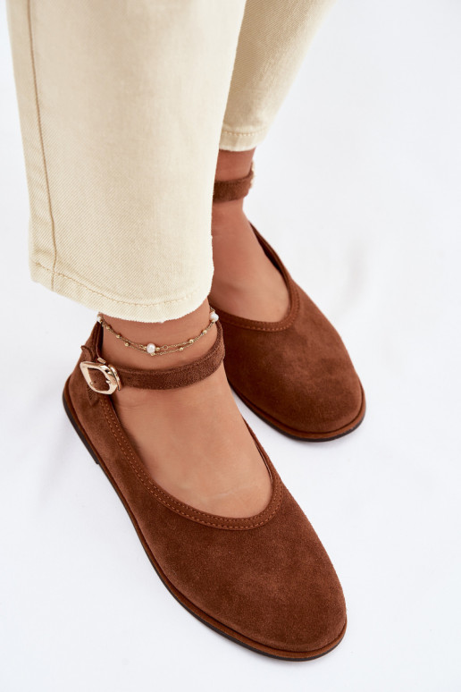 BallerineAbilitatoturalnego dalla pelle scamosciatau Big Star TT274211 colore marrone