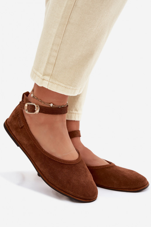 BallerineAbilitatoturalnego dalla pelle scamosciatau Big Star TT274211 colore marrone