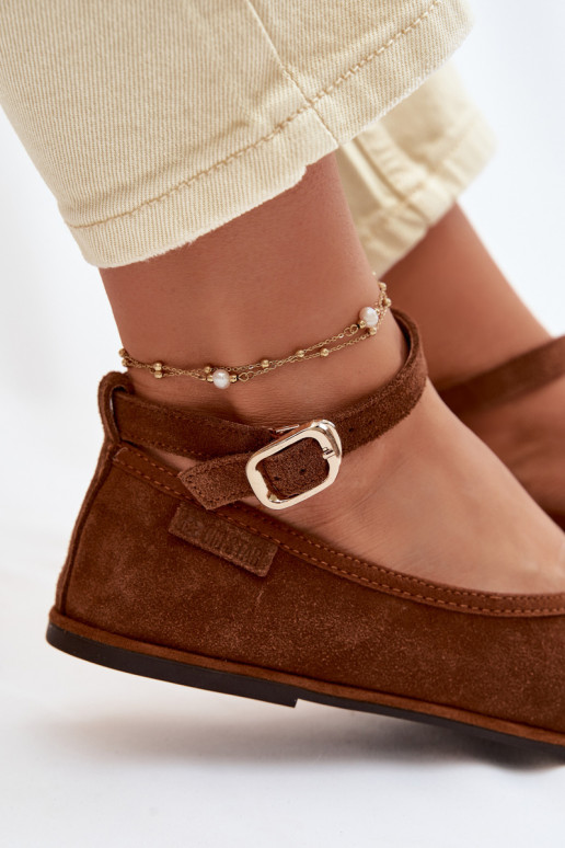 BallerineAbilitatoturalnego dalla pelle scamosciatau Big Star TT274211 colore marrone