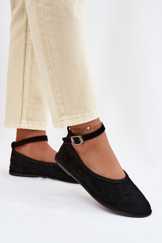 BallerineAbilitatoturalnego dalla pelle scamosciatau Big Star TT274212 colore nero