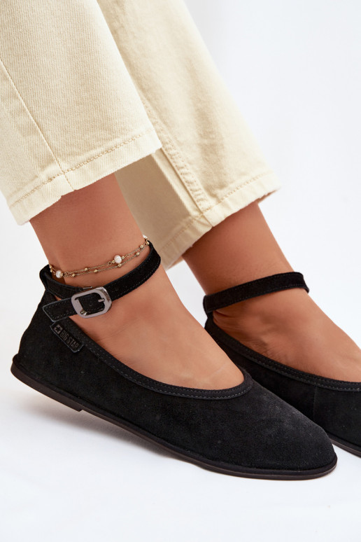 BallerineAbilitatoturalnego dalla pelle scamosciatau Big Star TT274212 colore nero