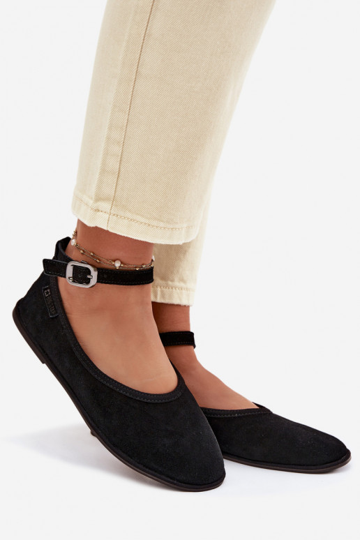 BallerineAbilitatoturalnego dalla pelle scamosciatau Big Star TT274212 colore nero