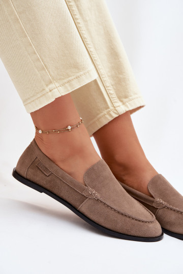 mocassini da donnaAbilitatoturalnego dalla pelle scamosciatau Big Star TT274207 beige