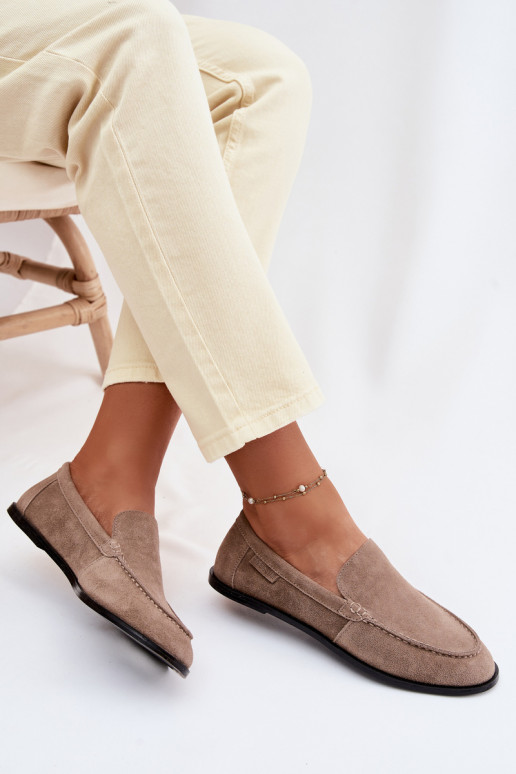 mocassini da donnaAbilitatoturalnego dalla pelle scamosciatau Big Star TT274207 beige