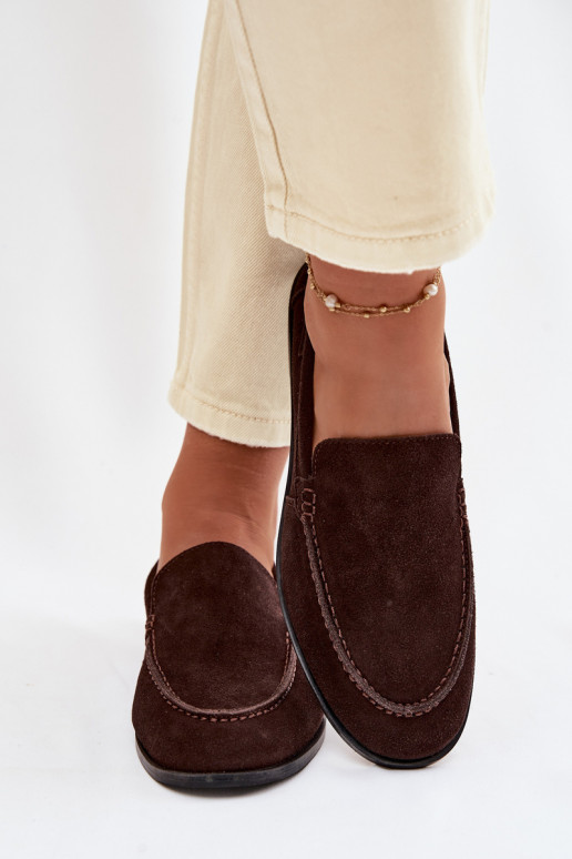 mocassini da donnaAbilitatoturalnego dalla pelle scamosciatau Big Star TT274208 CzekoladoAe