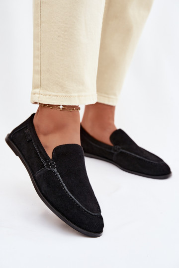 mocassini da donnaAbilitatoturalnego dalla pelle scamosciatau Big Star TT274209 colore nero 2