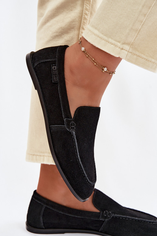 mocassini da donnaAbilitatoturalnego dalla pelle scamosciatau Big Star TT274209 colore nero