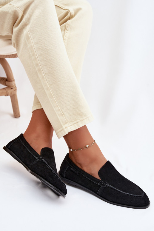 mocassini da donnaAbilitatoturalnego dalla pelle scamosciatau Big Star TT274209 colore nero