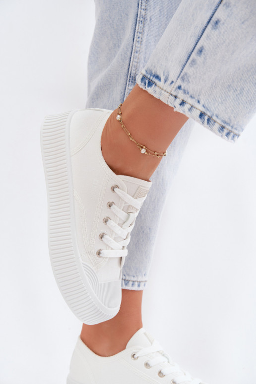 Scarpe per il tempo libero con una piattaforma Big Star TT274269 Colore bianco