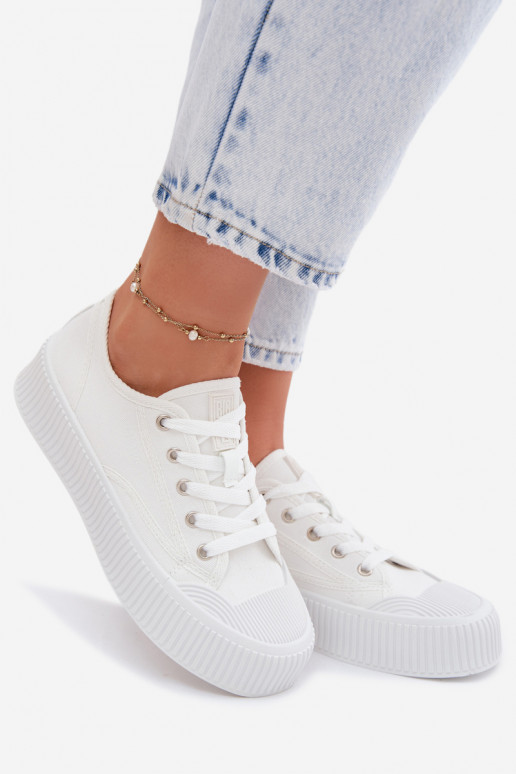 Scarpe per il tempo libero con una piattaforma Big Star TT274269 Colore bianco