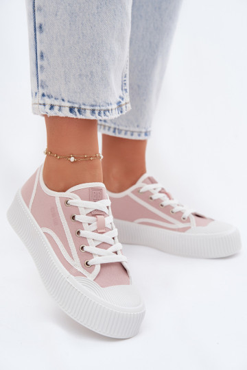 Scarpe per il tempo libero con una piattaforma Big Star TT274270 colore rosa 2