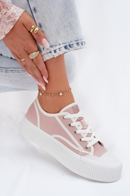 Scarpe per il tempo libero con una piattaforma Big Star TT274270 colore rosa