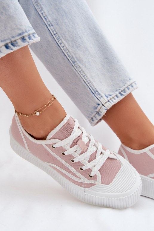 Scarpe per il tempo libero con una piattaforma Big Star TT274270 colore rosa