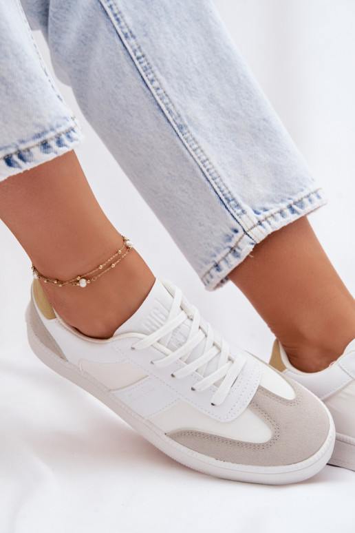 Scarpe modello sneakers Basso per le donne Big Star TT274767 Colore bianco