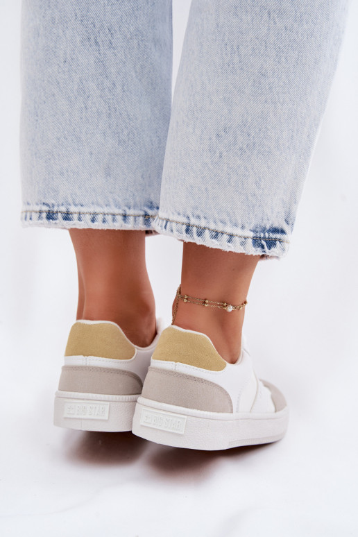 Scarpe modello sneakers Basso per le donne Big Star TT274767 Colore bianco