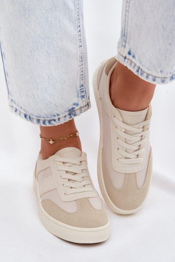 Sneakers basse da donna Big Star TT274768 color sabbia