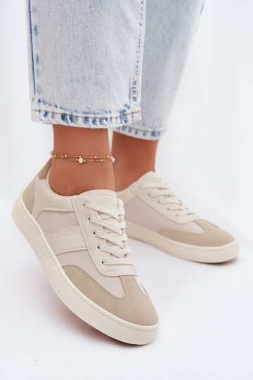 Sneakers basse da donna Big Star TT274768 color sabbia 2