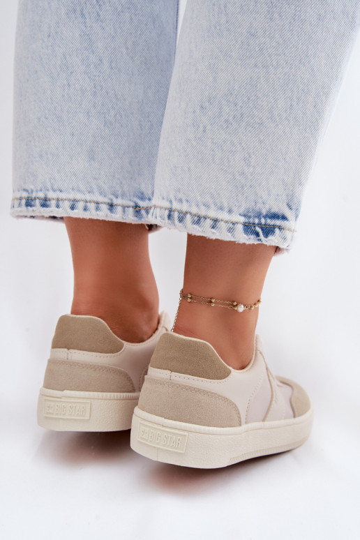 Scarpe modello sneakers Basso per le donne Big Star TT274768 beige