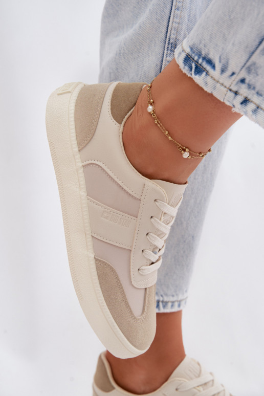 Scarpe modello sneakers Basso per le donne Big Star TT274768 beige