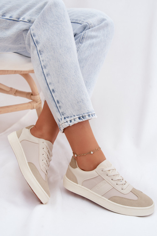 Scarpe modello sneakers Basso per le donne Big Star TT274768 beige