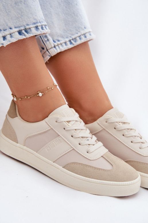 Scarpe modello sneakers Basso per le donne Big Star TT274768 beige