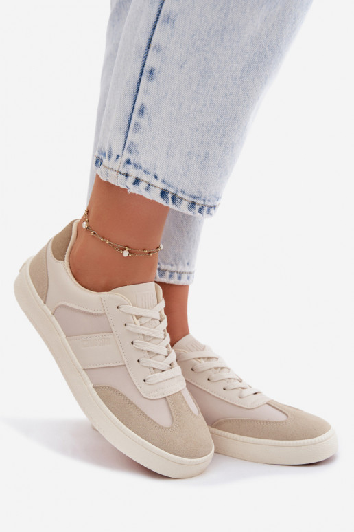 Scarpe modello sneakers Basso per le donne Big Star TT274768 beige