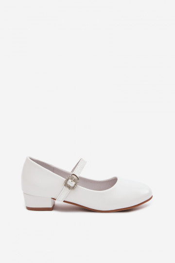 ballerine Infantilecon lucentezzaoAym Strisceem Vinceza 13291 Colore bianco 2