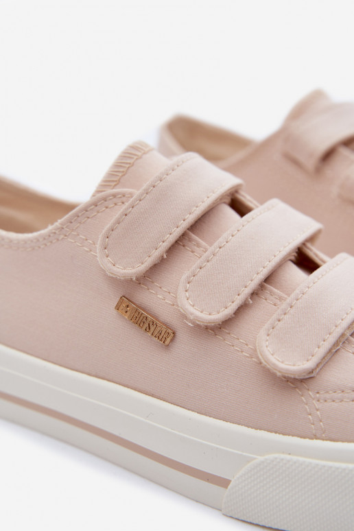 scarpe casual Infantile con chiusure adesive Big Star TT374174 beige