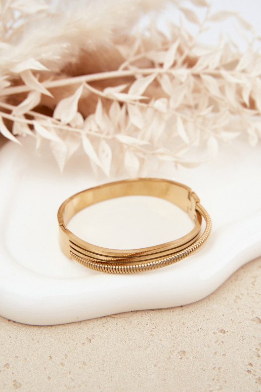 Femminile Un braccialetto dall acciaio inossidabile colore dorato