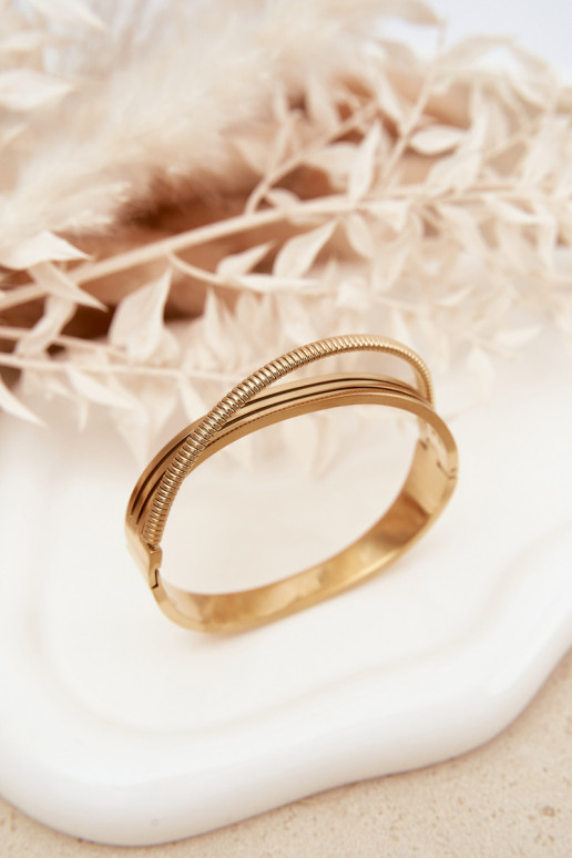 Femminile Un braccialetto dall acciaio inossidabile colore dorato