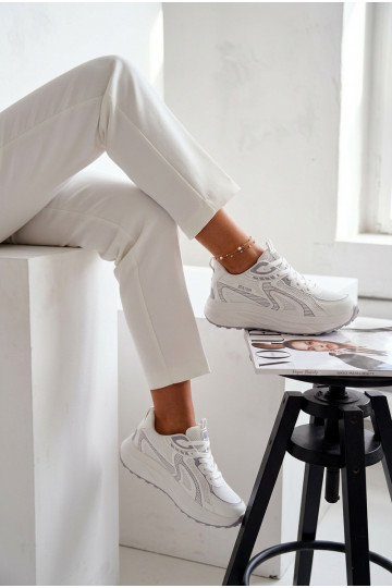 scarpe da ginnastica Scarpe modello sneakers Femminile Big Star TT274325 HI-POLY SYSTEM Colore bianco