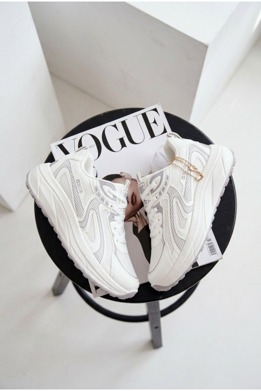 scarpe da ginnastica Scarpe modello sneakers Femminile Big Star TT274325 HI-POLY SYSTEM Colore bianco