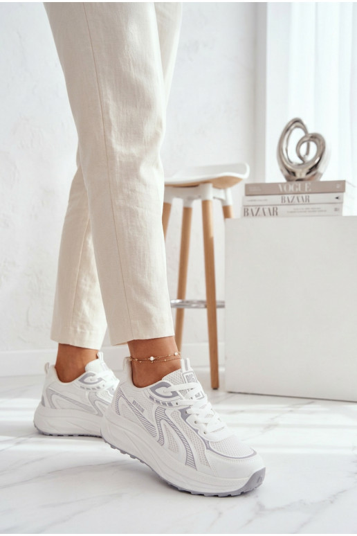 scarpe da ginnastica Scarpe modello sneakers Femminile Big Star TT274325 HI-POLY SYSTEM Colore bianco