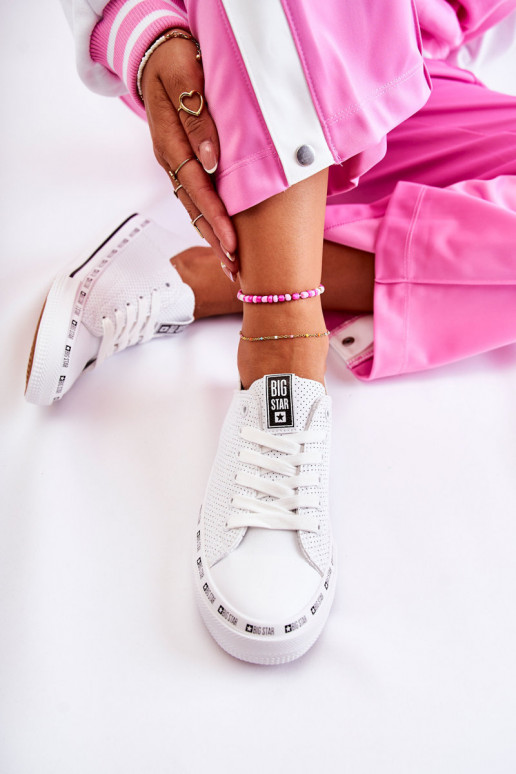 Femminile con elementi traforati scarpe casual Big Star Colore bianco FF274024